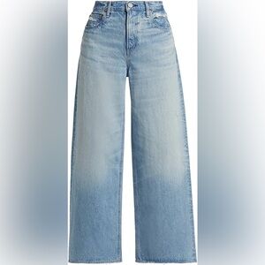 Moussy Light Blue Super Wide Leg Jeans